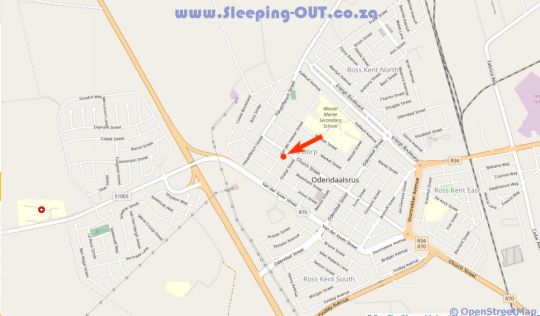 Map Hope Villa Luxury Accommodation in Odendaalsrus  Lejweleputswa  Free State  Afrique du Sud