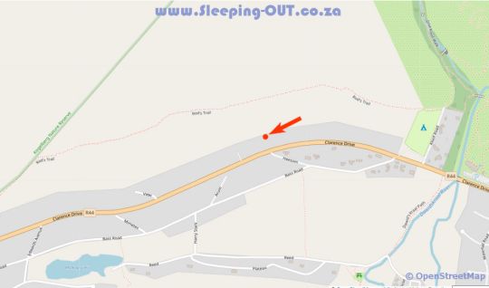 Map Petra in Betty's Bay  Overberg  Western Cape  Suid-Afrika