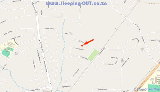 Map Sintokha Guest House in Newcastle  Battlefields  KwaZulu Natal  South Africa