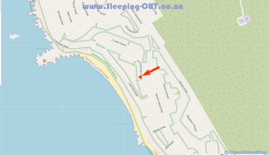 Map Villa and Studio Eiland in Yzerfontein  West Coast (WC)  Western Cape  South Africa