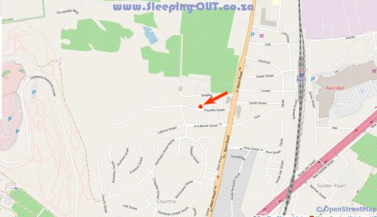 Map Coco Queen in Paarl  Cape Winelands  Western Cape  Südafrika