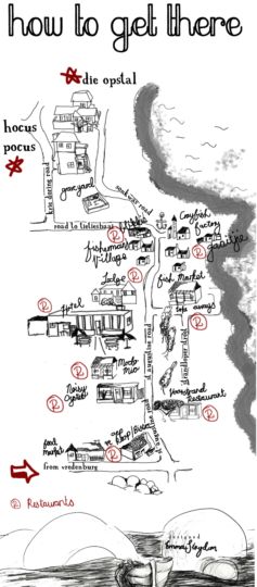 Map Paternoster Villas Accommodation in Paternoster  West Coast (WC)  Western Cape  Suid-Afrika