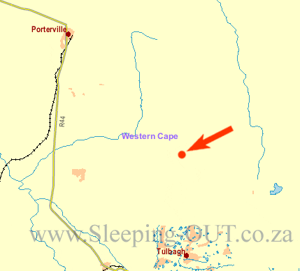 Map Welbedacht Game & Nature Reserve in Tulbagh  Cape Winelands  Western Cape  Südafrika