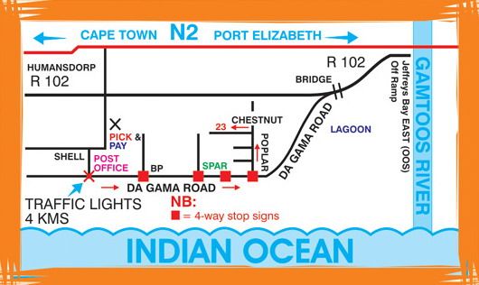 Map A1 Kynaston  in Jeffreys Bay  Cacadu (Sarah Baartman)  Eastern Cape  South Africa