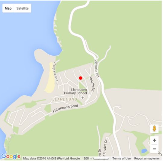 Map Llandudno Penthouse 5mins from the beach in Llandudno  Atlantic Seaboard  Kaapstad  Western Cape  Zuid-Afrika
