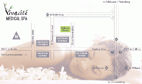 Map Delectus Manor in Montana (PTA)  Pretoria North  Pretoria / Tshwane  Gauteng  Afrique du Sud