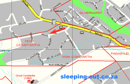Map Constantia Vista in Constantia (CPT)  Southern Suburbs (CPT)  Cape Town  Western Cape  South Africa