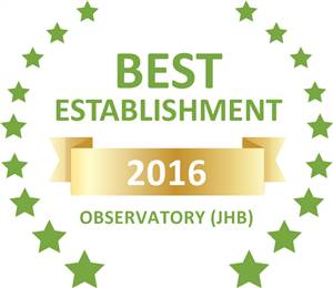 Sleeping-OUT's Guest Satisfaction Award. Based on reviews of establishments in Observatory (JHB), GL Cottages has been voted Best Establishment in Observatory (JHB) for 2016