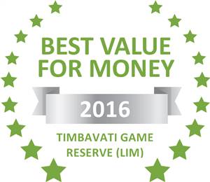 Sleeping-OUT's Guest Satisfaction Award. Based on reviews of establishments in Timbavati Game Reserve (LIM), Simbavati River Lodge has been voted Best Value for Money in Timbavati Game Reserve (LIM) for 2016