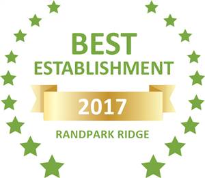 Sleeping-OUT's Guest Satisfaction Award. Based on reviews of establishments in Randpark Ridge, Vanilla Guesthouse has been voted Best Establishment in Randpark Ridge for 2017