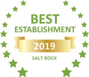 Sleeping-OUT's Guest Satisfaction Award. Based on reviews of establishments in Salt Rock, The Saffron House has been voted Best Establishment in Salt Rock for 2019