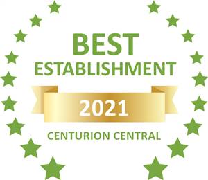 Sleeping-OUT's Guest Satisfaction Award. Based on reviews of establishments in Centurion Central, Lapalosa Lodge has been voted Best Establishment in Centurion Central for 2021
