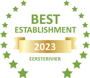 Sleeping-OUT's Guest Satisfaction Award. Based on reviews of establishments in Eersterivier, Fynbos Golf and Country Estate has been voted Best Establishment in Eersterivier for 2023