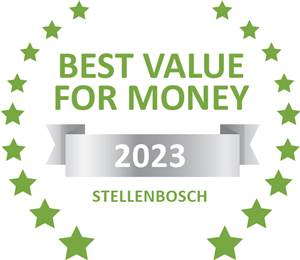 Sleeping-OUT's Guest Satisfaction Award. Based on reviews of establishments in Stellenbosch, Magnolia Place  has been voted Best Value for Money in Stellenbosch for 2023