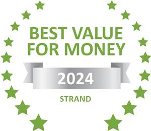 Sleeping-OUT's Guest Satisfaction Award. Based on reviews of establishments in Strand, Strand Guest House has been voted Best Value for Money in Strand for 2024