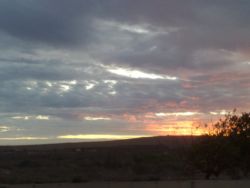 One of our beautiful sunsets 