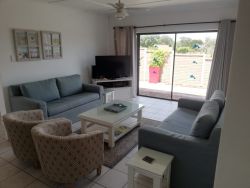 Lounge with big flat screen TV