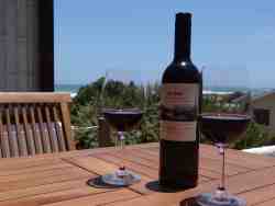 Enjoy the view with a glass of wine