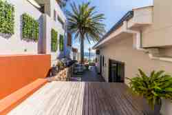 One of the sundecks for sundowners, sea views and whale and dolphin watching Outdoor patio area, Bbq / braai facilities. Sun trap