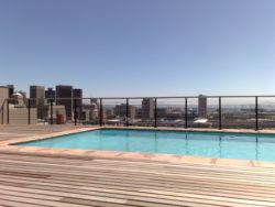 Views from top floor pool and gym area