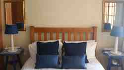 Double bed in main bedroom
