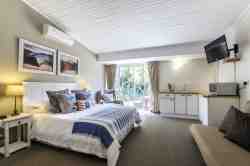 Queen room with double sleeper couch