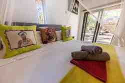 Sky Villa - Bedroom 2 Ensuite.  The room has aircon and a fan, which is a must on a hot summer's day! There is also free wifi.
