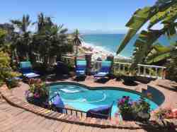 pool with view overlooking the ocean
