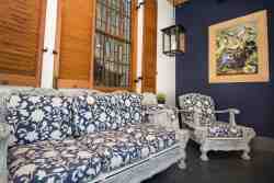 Cosy corner on terrace.