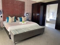 Loslappie- Lovely big suite, King sized bed with lounge area.
