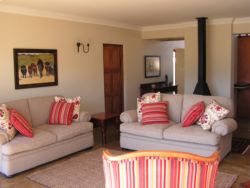 Lounge area of Sunbird Cottage