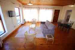 Protea Flat, open plan lounge/dining/kitchen