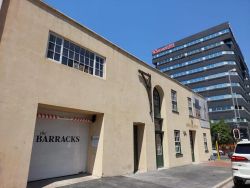 Parking Garage entrance located on Strand Street
