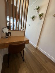 Workspace/ seating area in bedroom 
