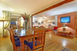 Lounge and kitchen seen from dining room