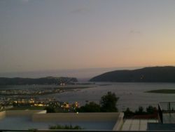Evening view of the lagoon and the Heads