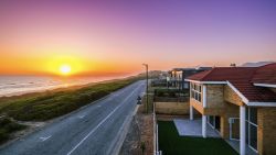 Beachfront location 