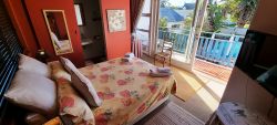 Burgundy Room with double bed