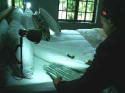 Small home comfort touches. At night we pamper our guests at Turn Down with chocolates, a hot water bottle, if necessary and a complimentary glass of sherry