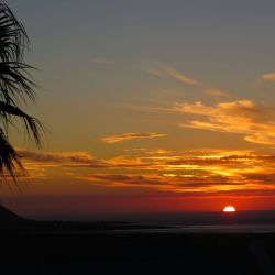 Sunset view from the veranda