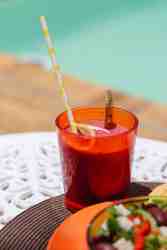 In season, have a drink and chose a light bite from our pool menu