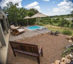 View of pool which overlooks the Crocodile River into the Kruger National Park