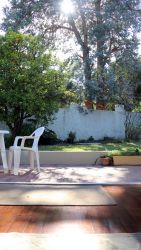Double doors to garden