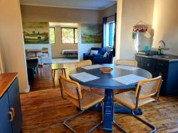 Kitchen is equipped with crockery and cutlery for six persons. A gas fridge&freezer and gas stove&oven will make your 