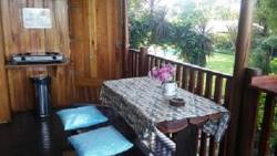 Wooden deck- seperate for each CARLOW & CLAIRE suites