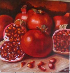 One of the many original paintings in Eddies guest house