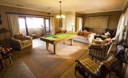 Front top lounge with pool table