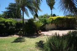 Covered pool in garden