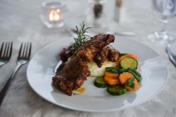 Dinners are served on requests