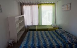 The room with own bathrooms are basic, but you can choose between single or double beds and you will have your own shower and toilet.